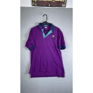 Outer Banks Polo Shirt Mens Medium Purple Disney Mickey Mouse Feature Animation